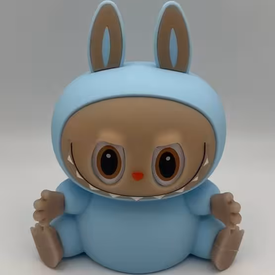 چراغ خواب سیلیکونی لبوبو آبی