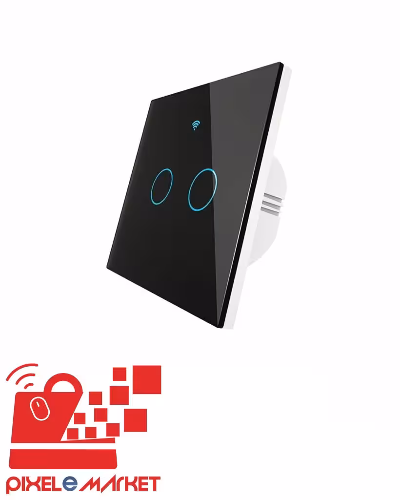 کلید لمسی هوشمند دو پل TUYA مدل WIFI RF