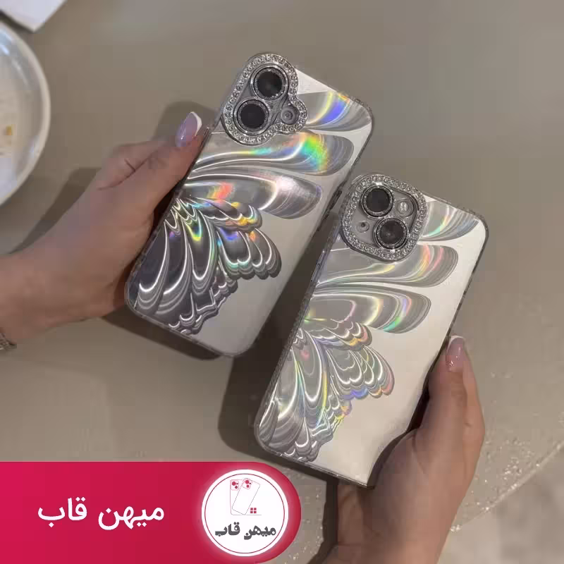 قاب گوشی آیفون half ice butterfly - کد (84573)