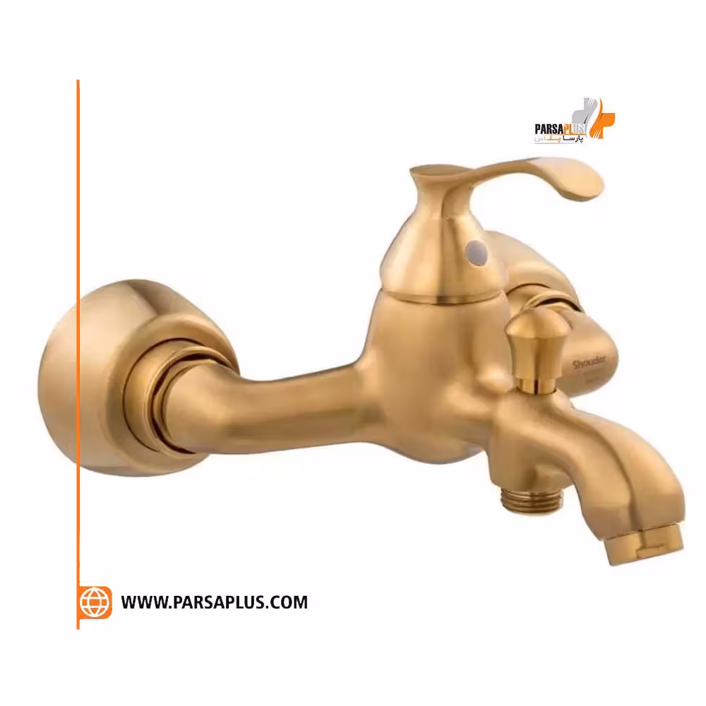 شیر حمام مدل کلاسیک طلا مات