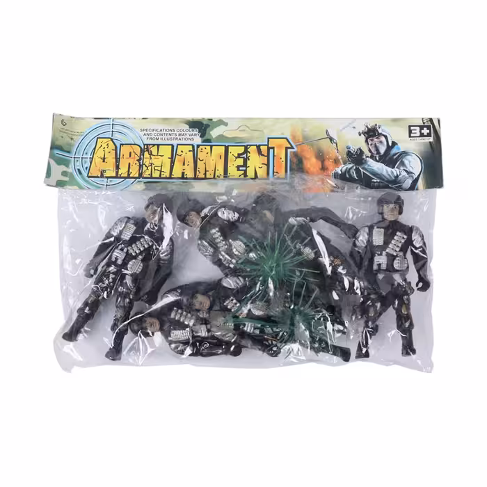 ست اسباب بازی جنگی طرح سرباز بسته 6 عددی