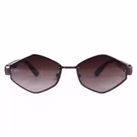 عینک آفتابی فشن تام فورد چندضلعی قهوه ای A 3092/2