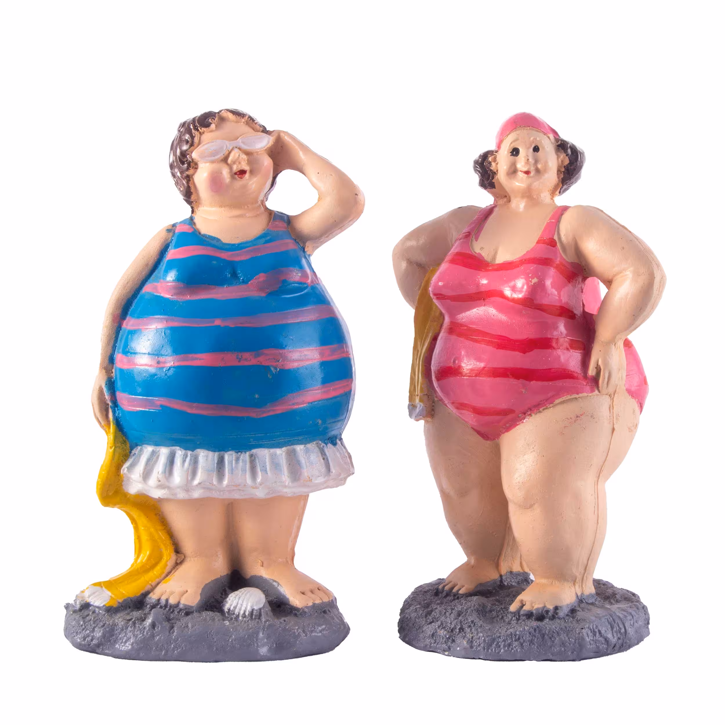 مجسمه دکوری مدل زنان ساحلی کد 294 مجموعه 2 عددی