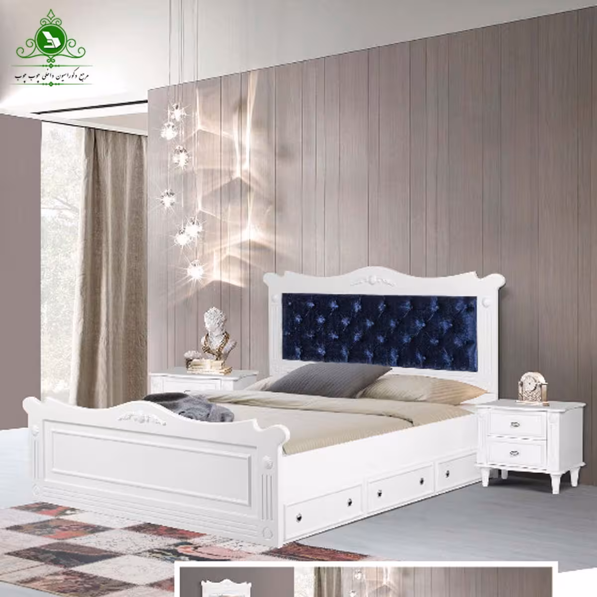 تخت خواب دو نفره مدل کوئین