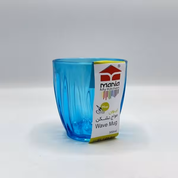 لیوان اکرولیک آبی مانیا