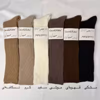 جوراب بافت ساق بلند زیر زانو ساده