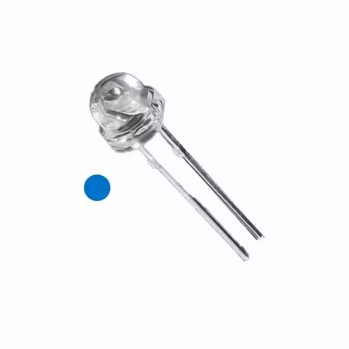 ال ای دی LED کلاهی آبی شفاف سایز 5 میل برند TM