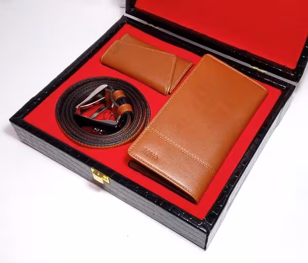 ست هدیه اعلاء چرمی- 3 عددی مدل RAYA کد 520