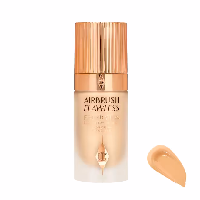 کرم پودر مایع SPF0 شارلوت تیلبری مدل Air Brush Warm A شماره 5 مناسب برای پوست متوسط حجم 30 میلی لیتر