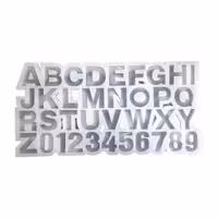 قالب سیلیکونی حروف و عدد 4 سانت (چپ چین)