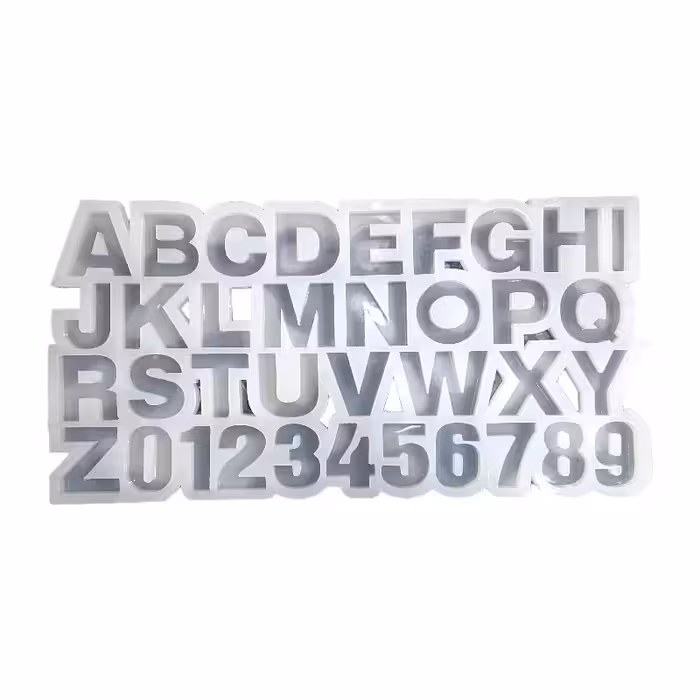 قالب سیلیکونی حروف و عدد 4 سانت (چپ چین)