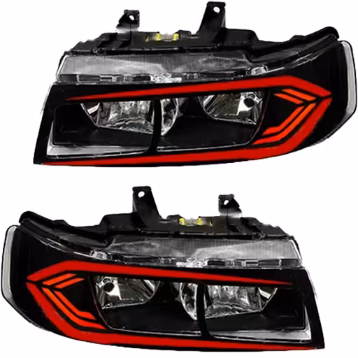 خرید چراغ جلو اسپرت سمند LX مدرن مدل Dodge بدون موتور دو عددی | اتوموبی