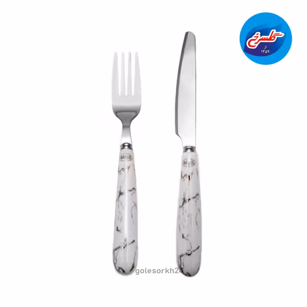 کارد و چنگال سرامیک ام جی اس سفید