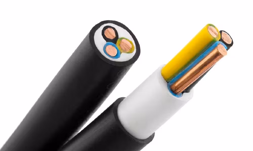 کابل مفتول (زمینی) نمره 4 در 1.5 البرز الکتریک نور