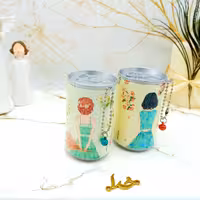 دستمال مرطوب قوطی طرح دختر پاییزی