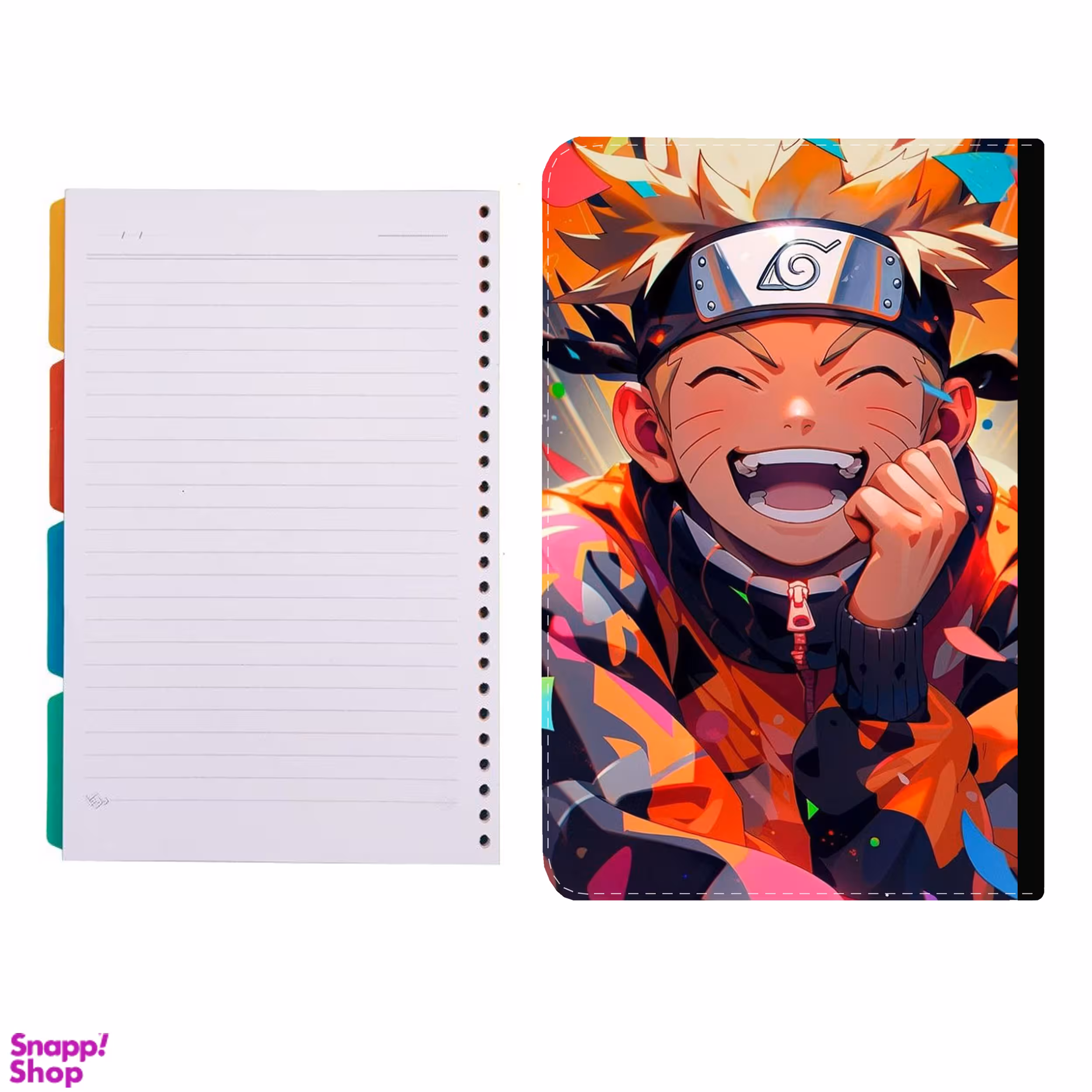 کلاسور طرح انیمه ناراتو کد 73 به همراه کاغذ کلاسور