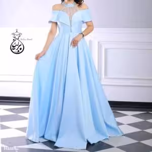 پیراهن مهمانی زنانه ساتن مدل نهال