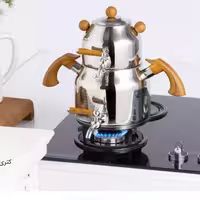 کتری و قوری روگازی استیل 3 لیتر ریور کد 2163 با ارسال رایگان