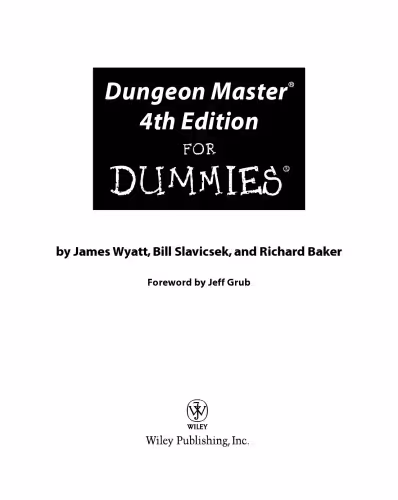 خرید و دانلود نسخه کامل کتاب Dungeon Master 4th Edition For Dummies