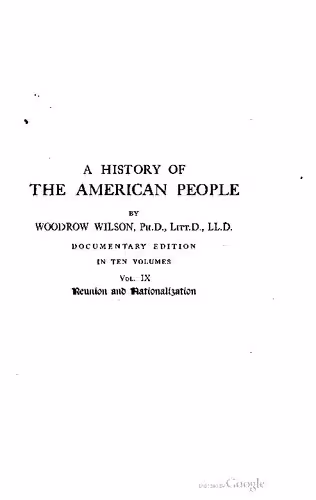 خرید و دانلود نسخه کامل کتاب A history of the American people. In ten volumes