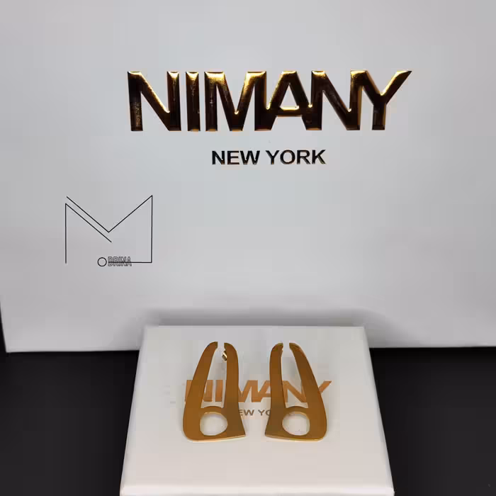 گوشواره نیمانی طلایی