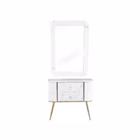 آینه کنسول پایه بلند مدل منحنی پایه فلز