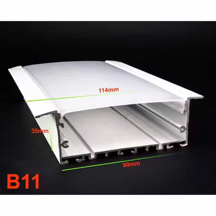 پروفیل لاین نوری کد B11 مشکی و سفید . چراغ خطی لاینر.(ارسال با باربری و هزینه ارسال بصورت پس کرایه میباشد)