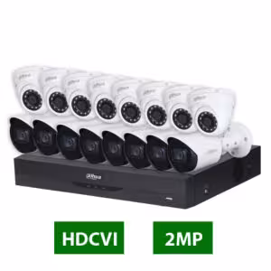 پکيج 16 دوربين مداربسته داهوا 2 مگاپيکسل سری میان رده