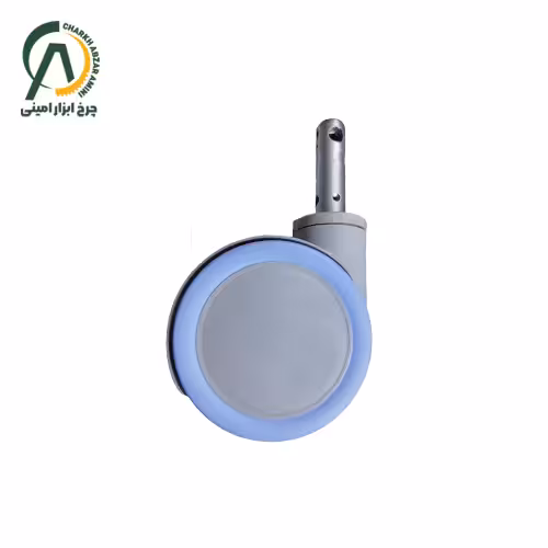 چرخ بیمارستانی ترمز مرکز S256 گردان دو حالته قطر 150 میلی متر