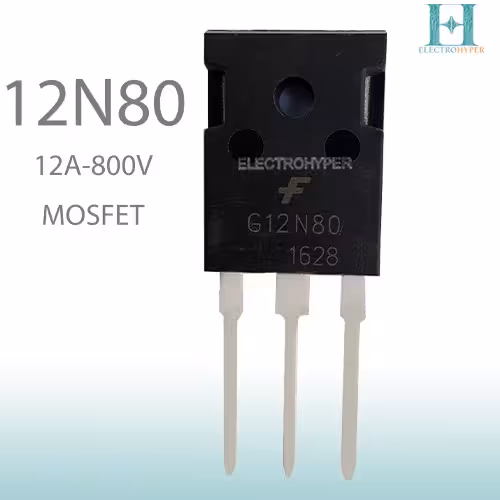 ترانزیستور ماسفت G12N80 N-Channel 800V 12A TO-247 | خرید و قیمت