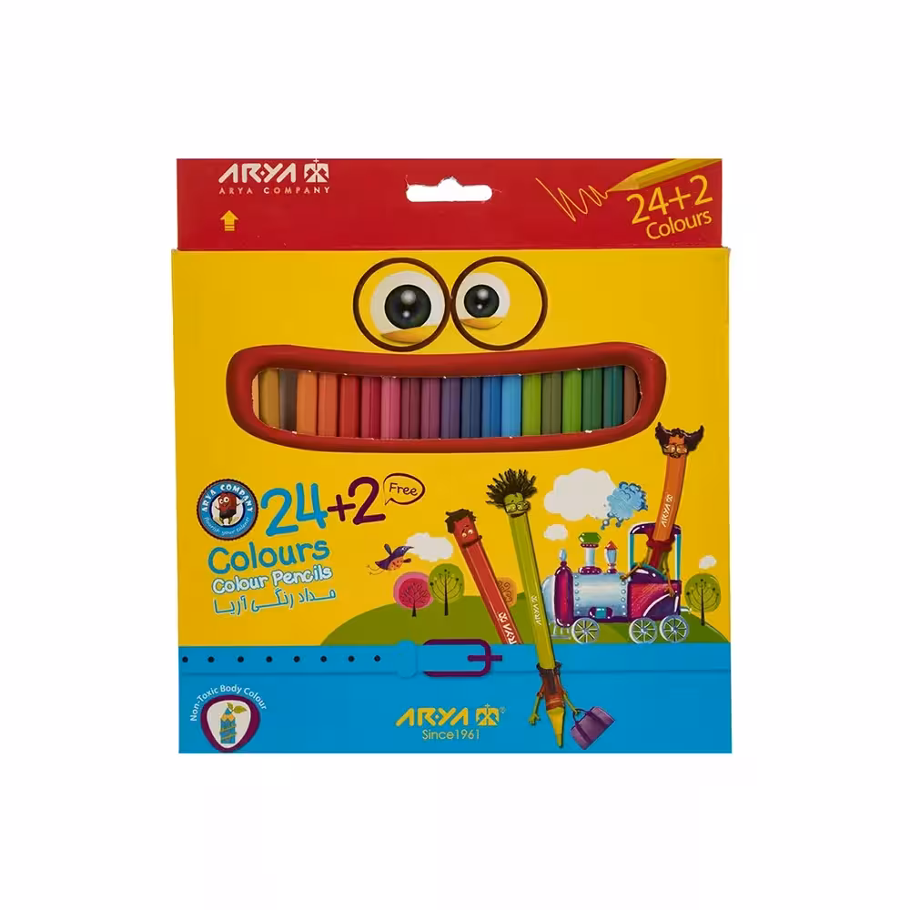 مداد رنگی 24 رنگی آریا کد 117008190