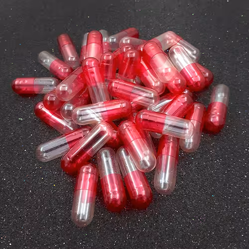 کپسول سفیدقرمز شیشه ی 10عددی