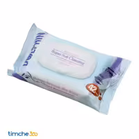 دستمال مرطوب صورت دلفین بزرگسال بسته 42 عددی