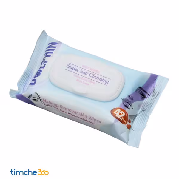 دستمال مرطوب صورت دلفین بزرگسال بسته 42 عددی