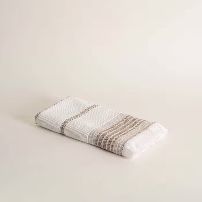 حوله دست و صورت نانو پنبه‌ای، سایز 90*50 سانتی‌متر، برند ecocotton