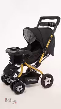 کالسکه لوکس مشکی بدنه طلایی