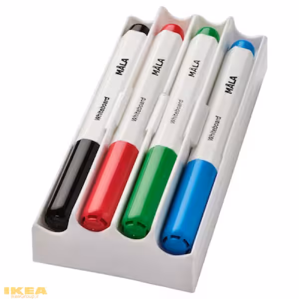 ماژیک وایت برد 4 رنگ مدل MÅLA | برند ایکیا | ارسال 15 الی 20 روز کاری