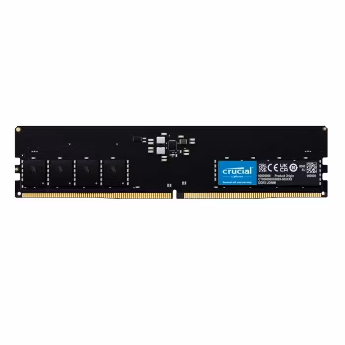رم کامپیوتر DDR5 تک کاناله 5600 مگاهرتز CL46 کروشیال ظرفیت 8 گیگابایت
