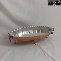 سینی مجمع مسی بیضی پایه کوتاه مدل جولی