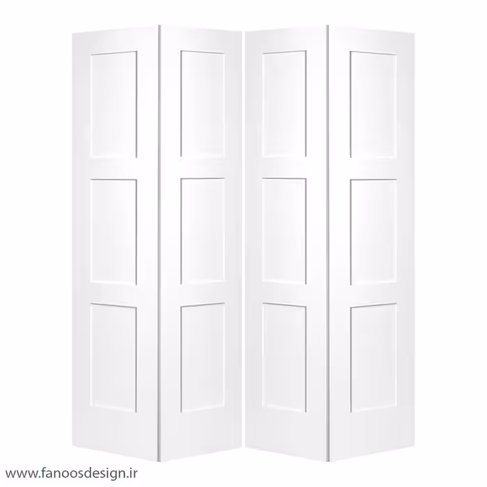 درب چوبی با روکش پلی اورتان دو لنگه کد 4442