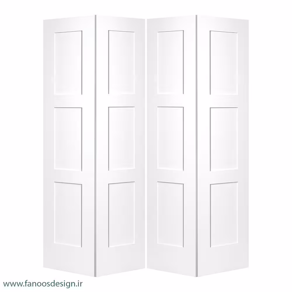 درب چوبی با روکش پلی اورتان دو لنگه کد 4442