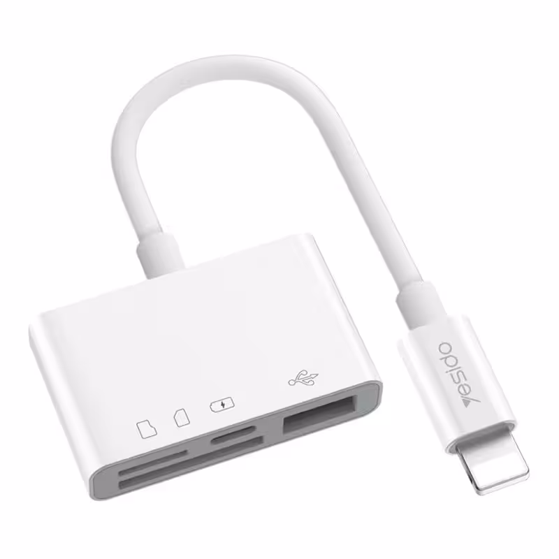 مبدل لایتنینگ به فلش مموری / مموری کارت یسیدو مدل GS12