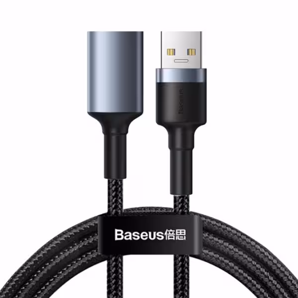 کابل افزایش طول یو اس بی بیسوس Baseus Cafule USB 3.0 Male to Female Cable 1m