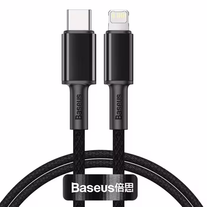 کابل تبدیل USB-C به لایتنینگ باسئوس مدل CATLGD-01 20W طول 1 متر