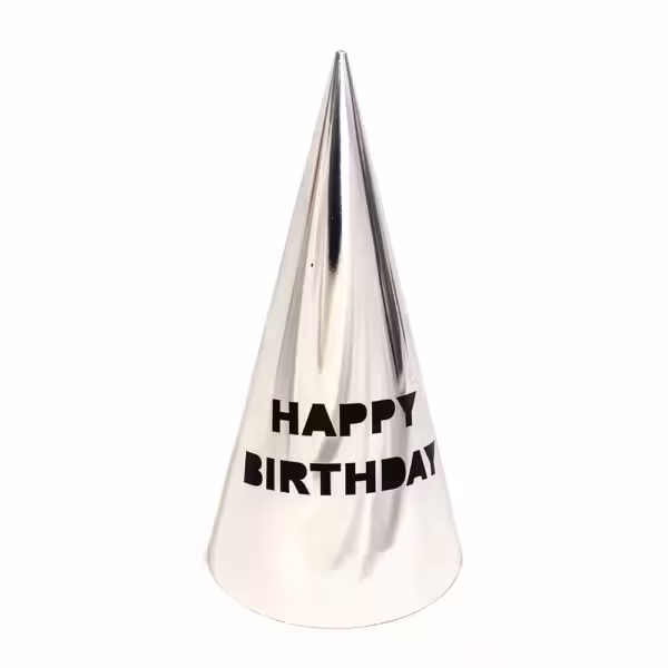 کلاه تولد نقره ای