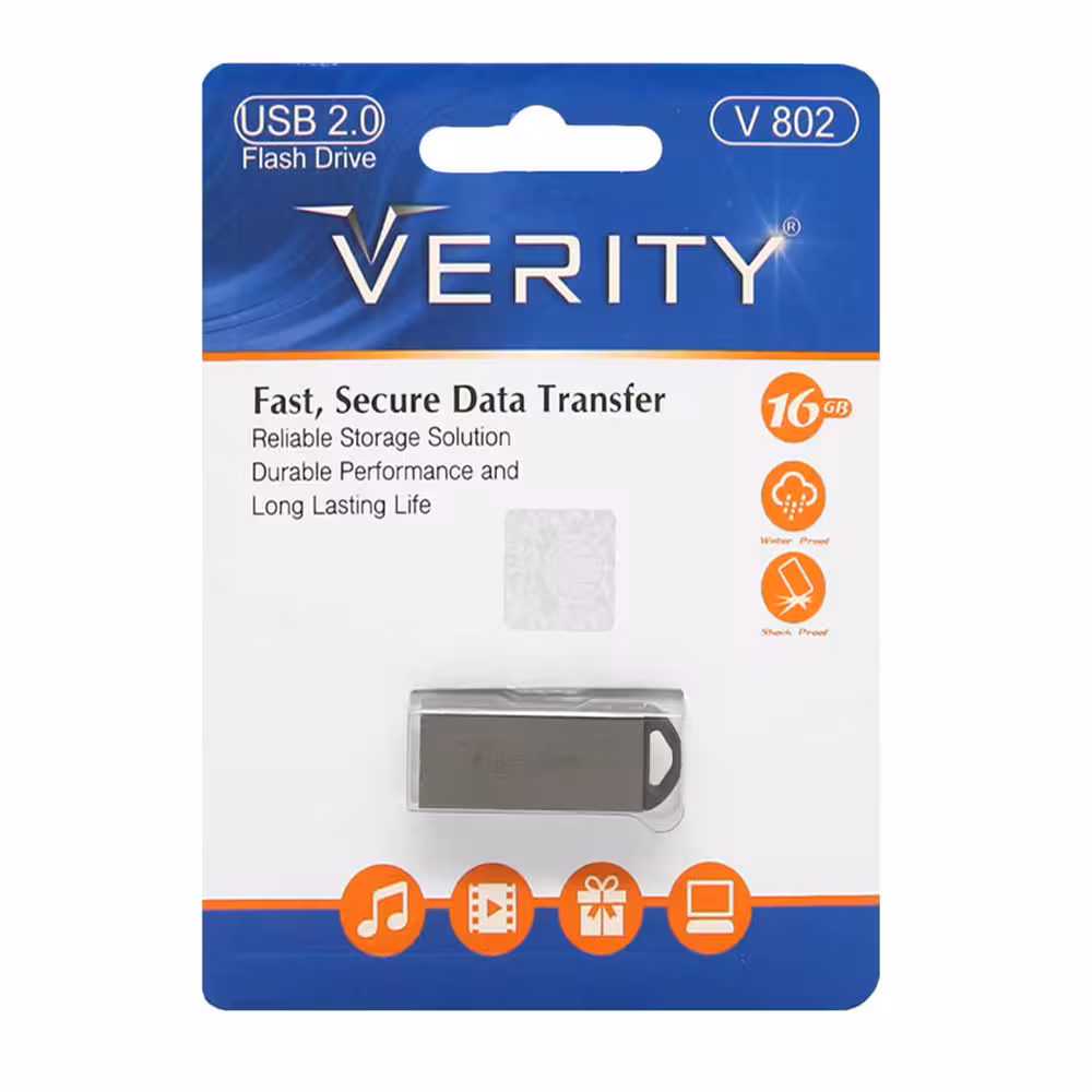 فلش مموری وریتی مدل VERITY V802 ظرفیت 16 گیگابایت