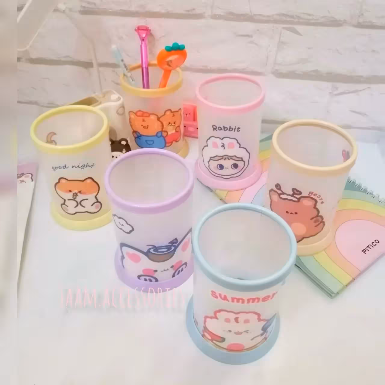 جاقلمی طلقی ساختنی رومیزی با طرح های کیوت