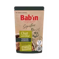 پوچ گربه بالغ بره برند Babin بابین 80 گرمی