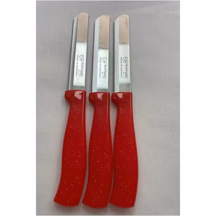 چاقوی آشپزخانه زولینگن مدل Simli Micro Multichop – طول کلی 12٫5 سانتی‌متر، رنگ قرمز، ساخت آلمان