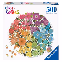 پازل 500 تکه دایره‌ای رونزبرگر طرح گل‌ها
